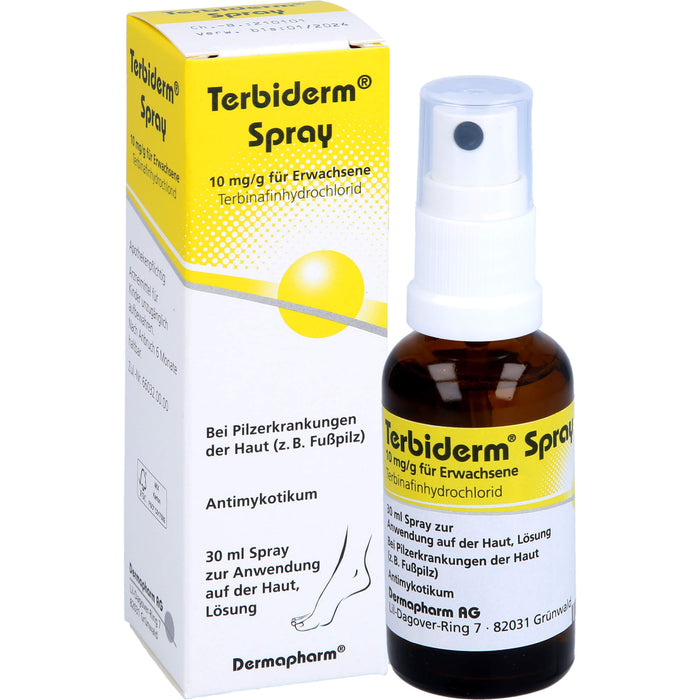 Terbiderm Spray bei Pilzerkrankungen der Haut, 30 ml Lösung