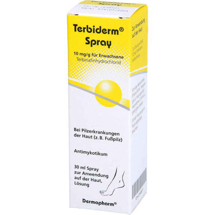 Terbiderm Spray bei Pilzerkrankungen der Haut, 30 ml Lösung