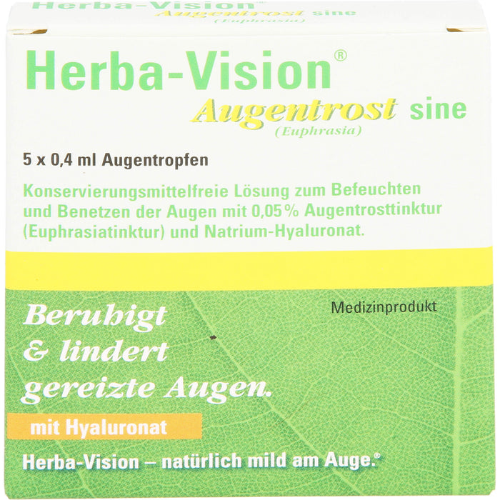 Herba-Vision Augentrost sine (Euphrasia), 5 St. Ampullen