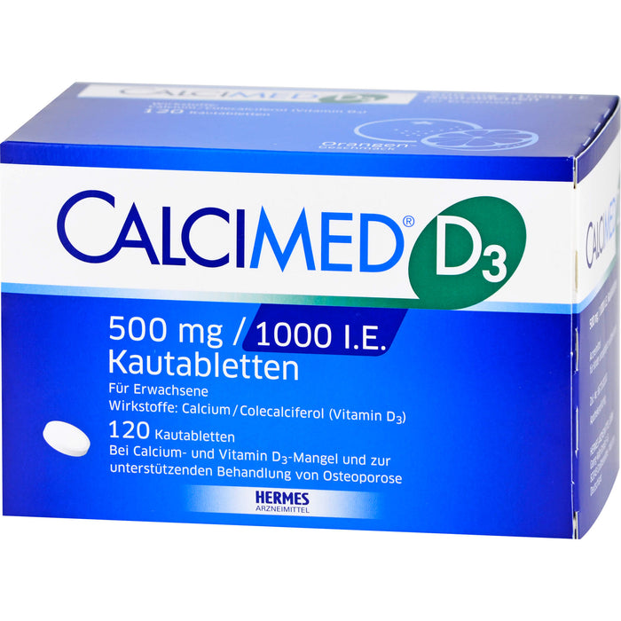 CALCIMED D3 500mg / 1000 I.E. Kautabletten, 120 St. Tabletten