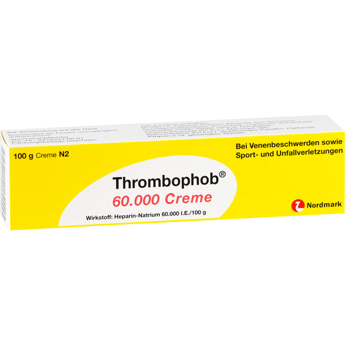 Thrombophob 60.000 Creme bei Venenbeschwerden, 100 g Creme