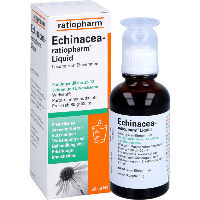 Echinacea-ratiopharm Liquid pflanzliches Immunstimulanz, 50 ml Lösung