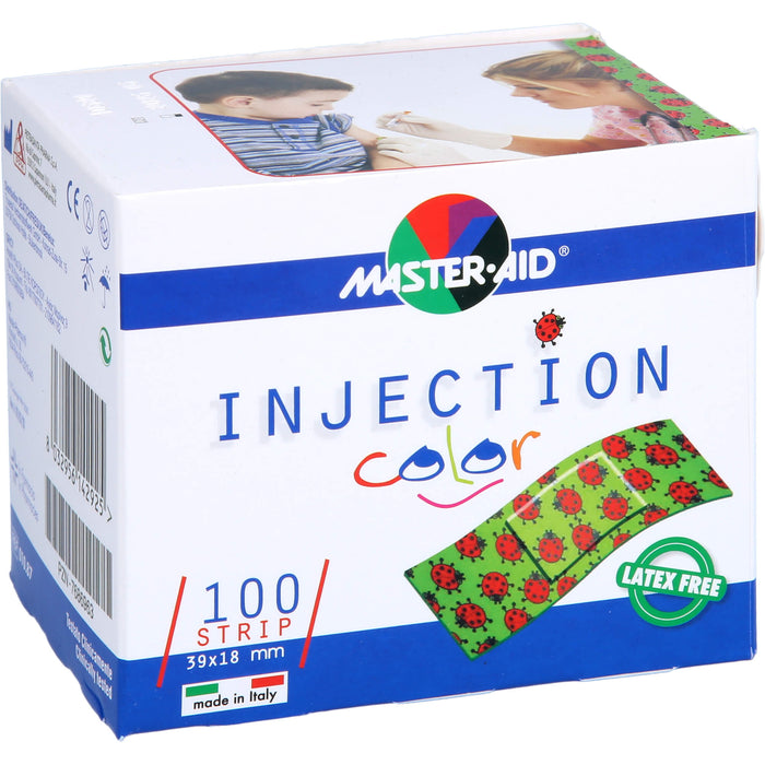 MASTER AID Injection strip color 39 x 18 mm Kinderpflaster, 100 St. Pflaster
