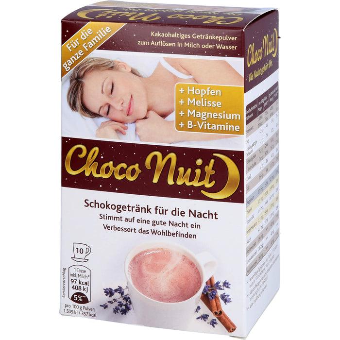 Choco Nuit Drink kakaohaltiges Getränkepulver, 10 St. Beutel
