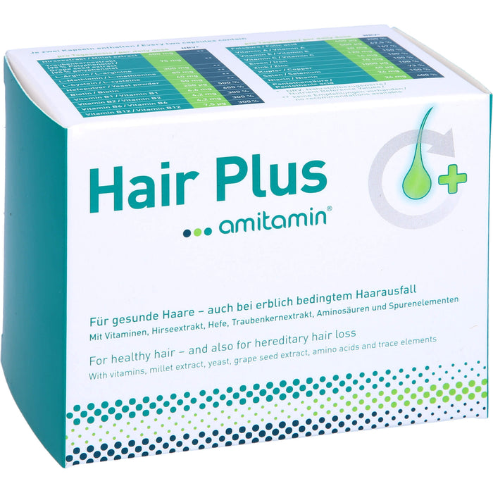 amitamin Hair Plus Kapseln für gesunde Haare, 60 St. Kapseln