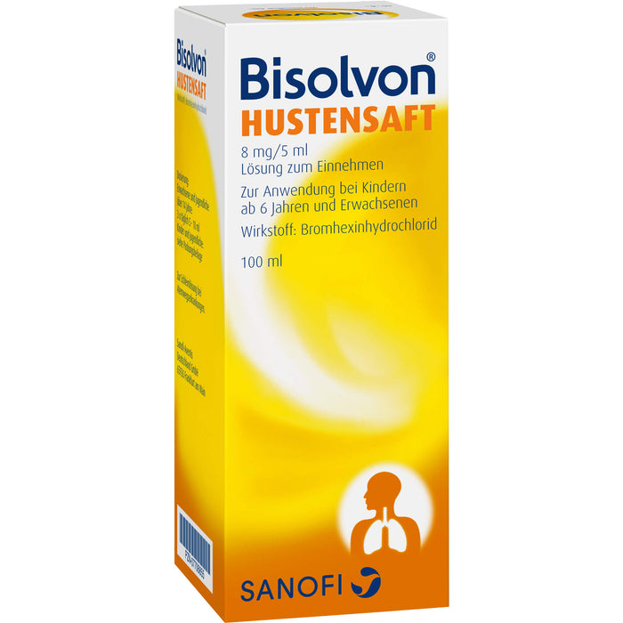 Bisolvon Hustensaft, 8 mg/5 ml, 100 ml Lösung