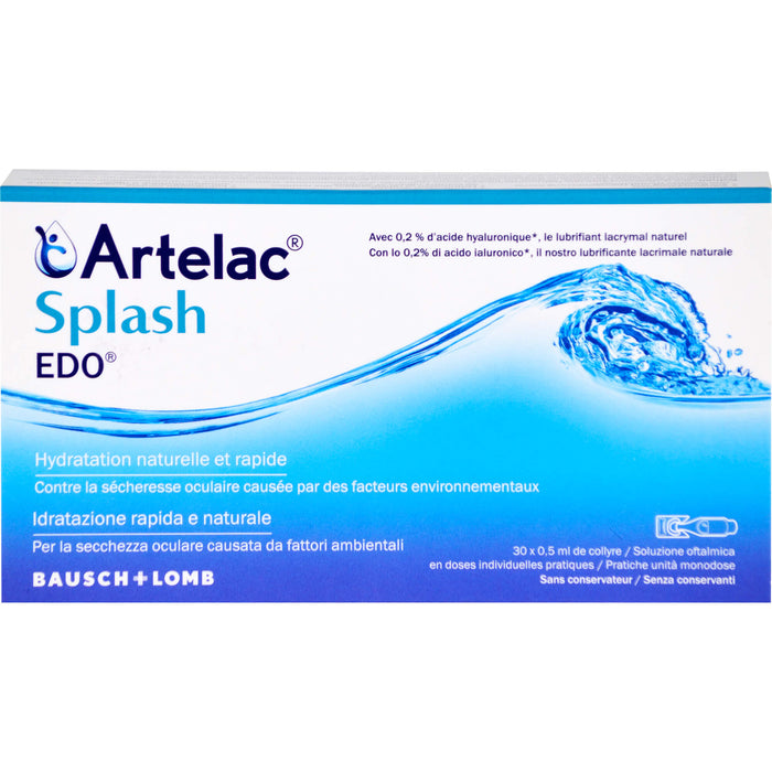 Artelac Splash Augentropfen EDO, 30 St. Einzeldosispipetten