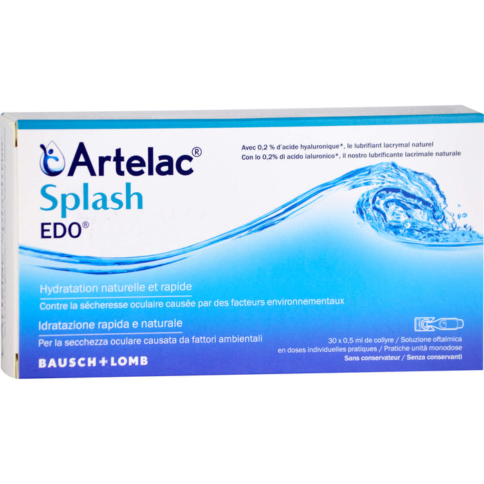 Artelac Splash Augentropfen EDO, 30 St. Einzeldosispipetten