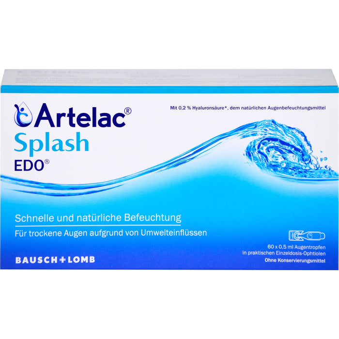 Artelac Splash Augentropfen EDO, 60 St. Einzeldosispipetten