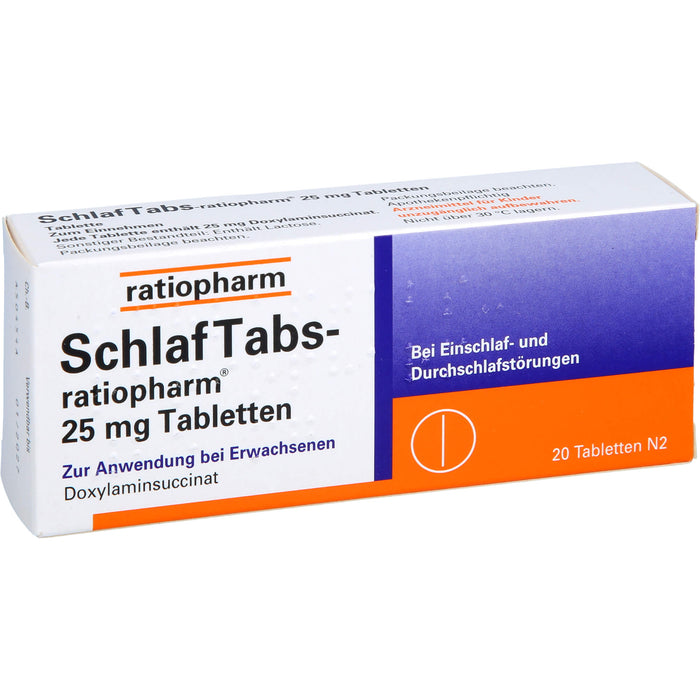 SchlafTabs-ratiopharm, 20 St. Tabletten
