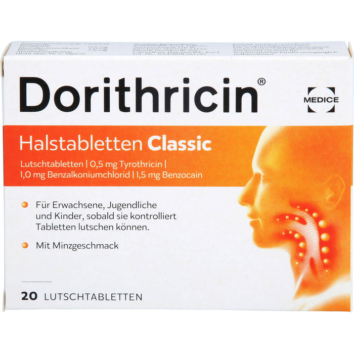 Dorithricin Halstabletten Classic, 20 St. Tabletten