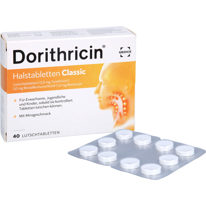 Dorithricin Halstabletten Classic, 40 St. Tabletten