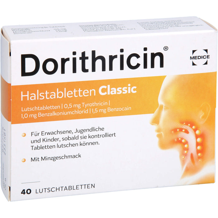Dorithricin Halstabletten Classic, 40 St. Tabletten
