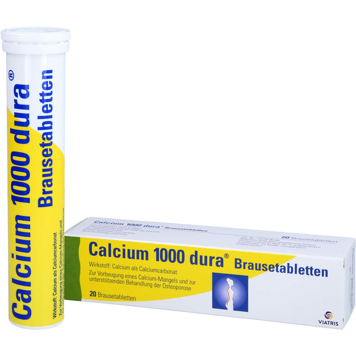 Calcium 1000 dura Brausetabletten, 20 St. Brausetabletten