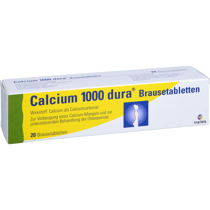 Calcium 1000 dura Brausetabletten, 20 St. Brausetabletten