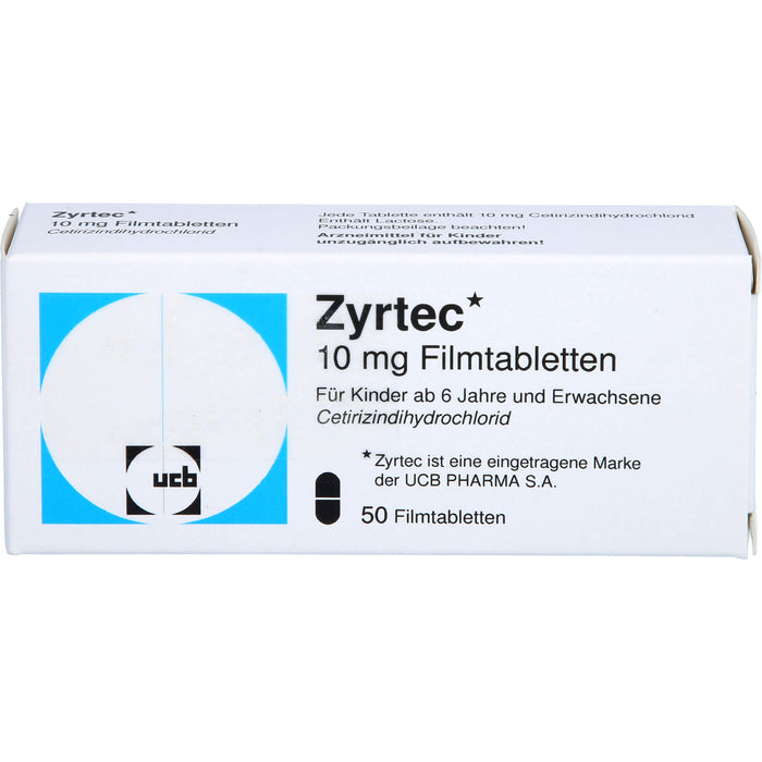 ZYRTEC Filmtabletten Antiallergikum, 50 St. Tabletten