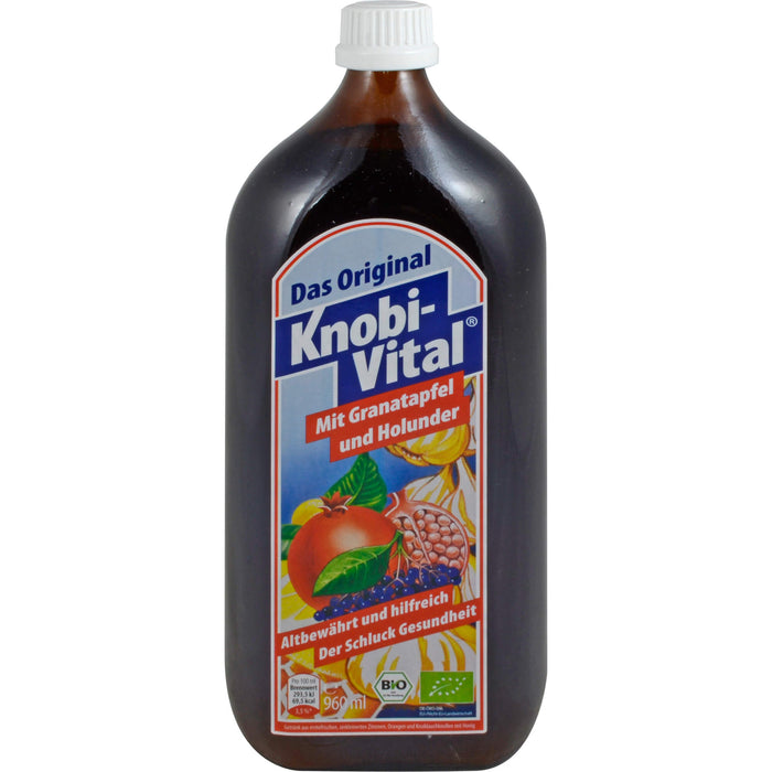 Knobi-Vital Lösung mit Granatapfel und Holunder, 960 ml Lösung