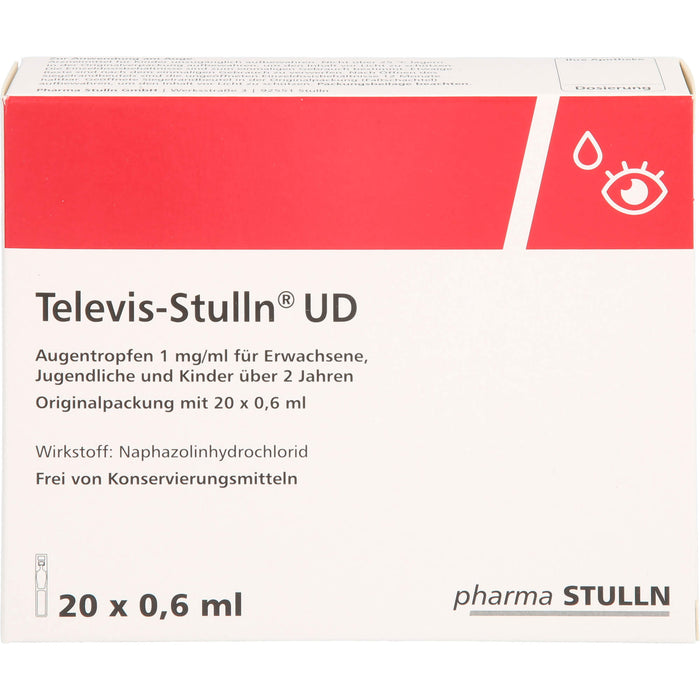 Televis-Stulln UD Augentropfen, 20 St. Einzeldosispipetten
