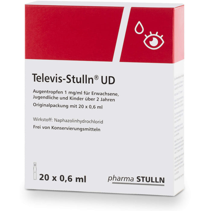 Televis-Stulln UD Augentropfen, 20 St. Einzeldosispipetten
