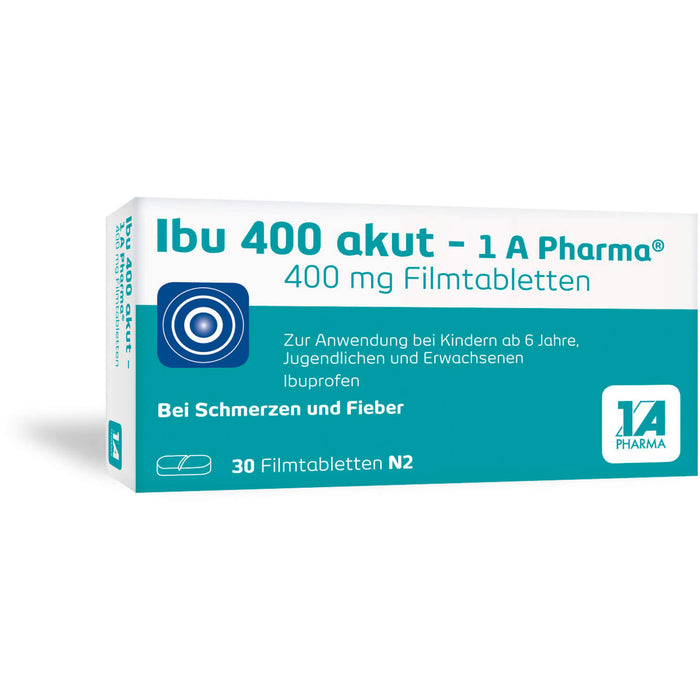 Ibu 400 akut - 1 A Pharma Filmtabletten, 30 St. Tabletten