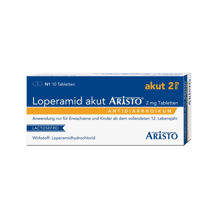 Loperamid akut Aristo Tabletten, 10 St. Tabletten