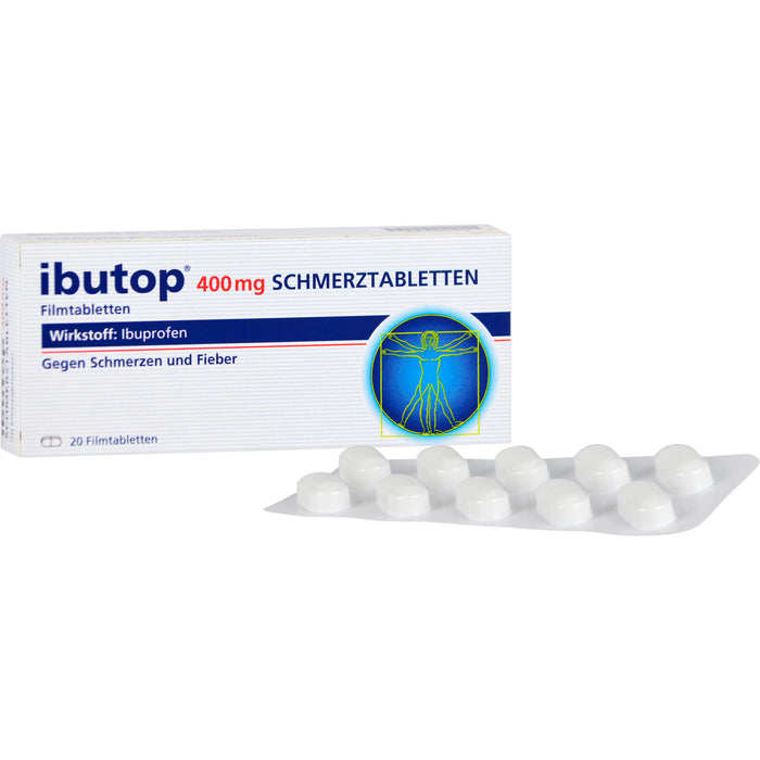 ibutop 400 mg Schmerztabletten Reimport axicorp, 20 St. Tabletten