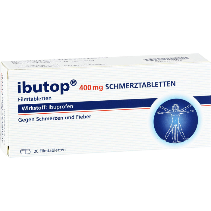 ibutop 400 mg Schmerztabletten Reimport axicorp, 20 St. Tabletten