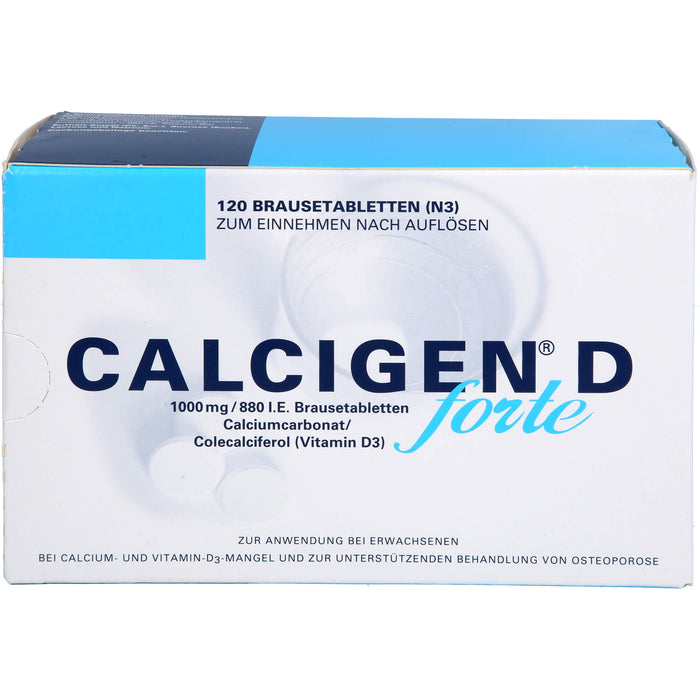 CALCIGEN D forte 1000 mg/880 I.E. Brausetabletten, 120 St BTA