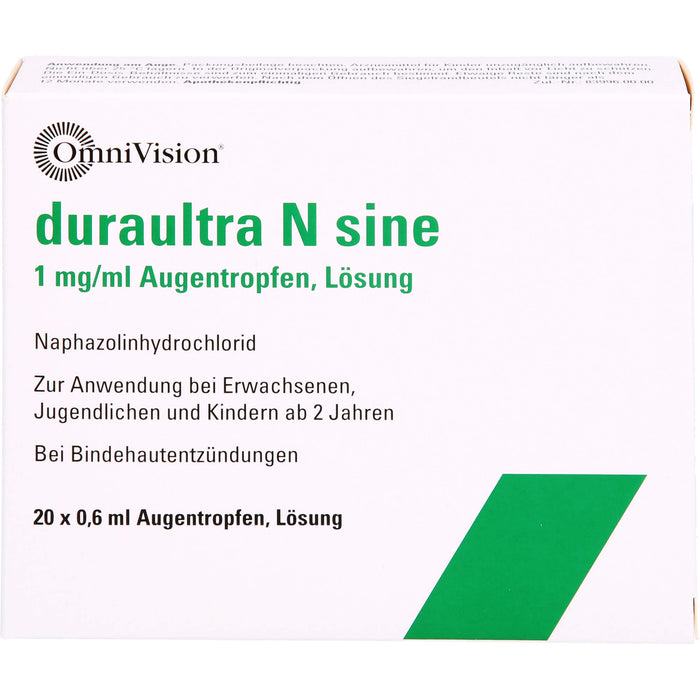 OmniVision duraultra N sine 1 mg/ml Augentropfen, 20 St. Einzeldosispipetten