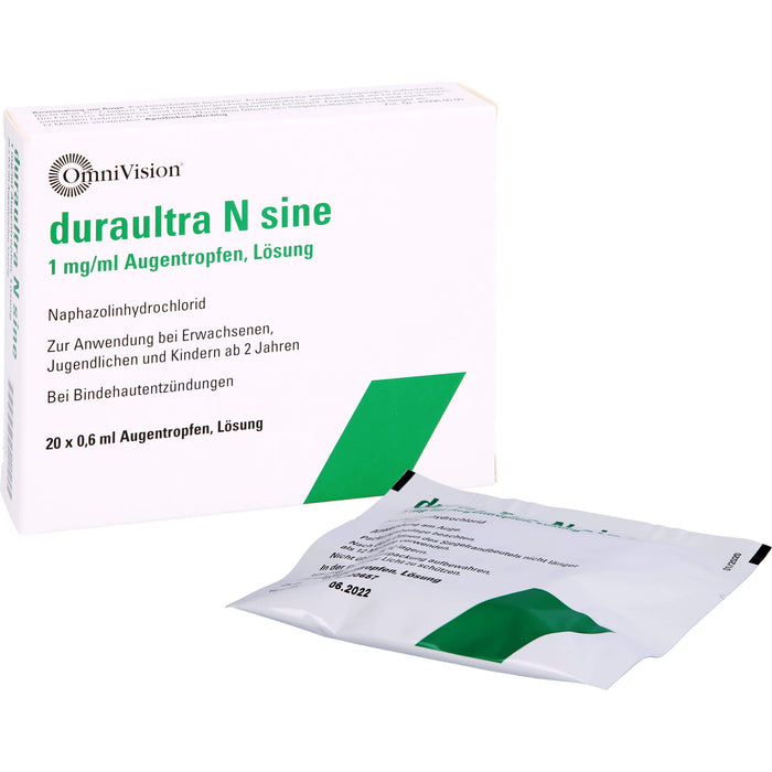 OmniVision duraultra N sine 1 mg/ml Augentropfen, 20 St. Einzeldosispipetten