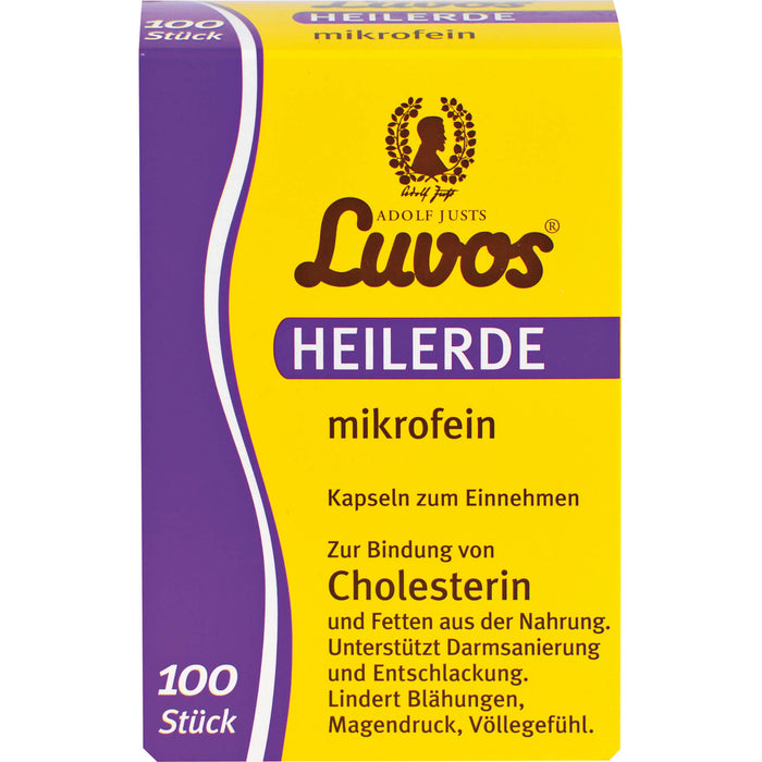 Luvos Heilerde mikrofein Kapseln Cholesterin, 100 St. Kapseln