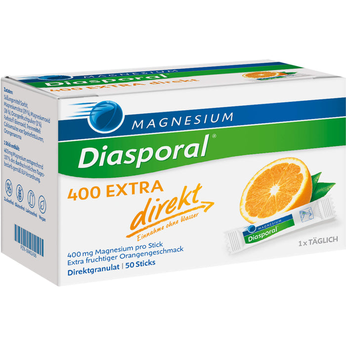 Magnesium-Diasporal 400 extra direkt Direktgranulat Sticks, 50 St. Beutel