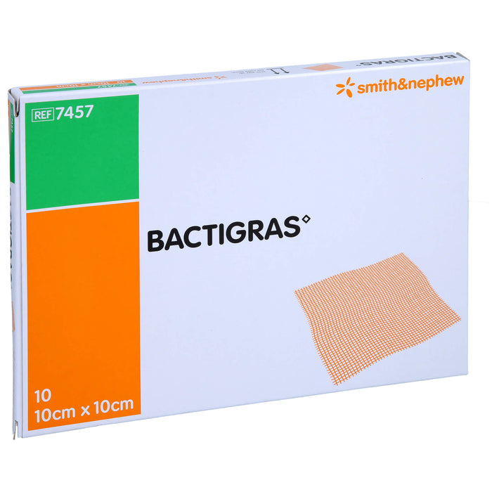 Bactigras antiseptische Paraffingaze 10 x 10 cm, 10 St. Wundgaze