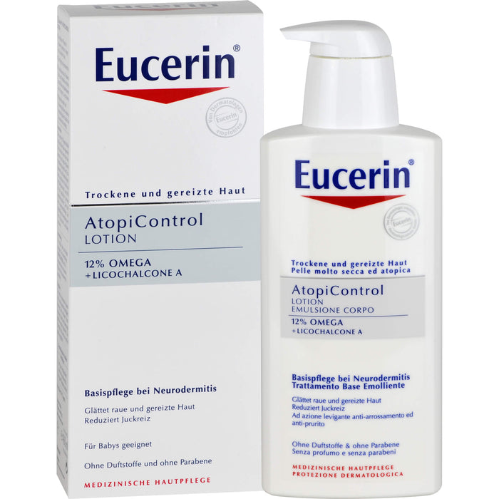 Eucerin Atopi Control Lotion Hautpflege bei Neurodermitis, 400 ml Lotion