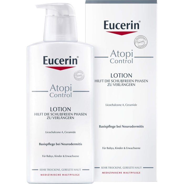 Eucerin Atopi Control Lotion Hautpflege bei Neurodermitis, 400 ml Lotion