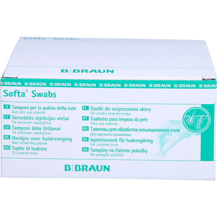 B. BRAUN Softa Swabs Tupfer zur Hautreinigung, 100 St. Tupfer