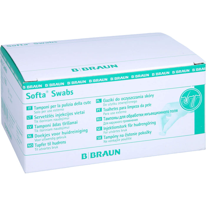 B. BRAUN Softa Swabs Tupfer zur Hautreinigung, 100 St. Tupfer