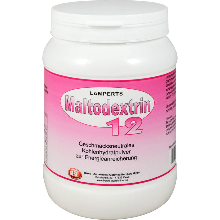 LAMPERTS Maltodextrin 12 Kohlenhydratpulver, 500 g Pulver