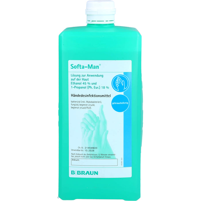 Softa-Man Lösung Händedesinfektionsmittel, 1000 ml Lösung