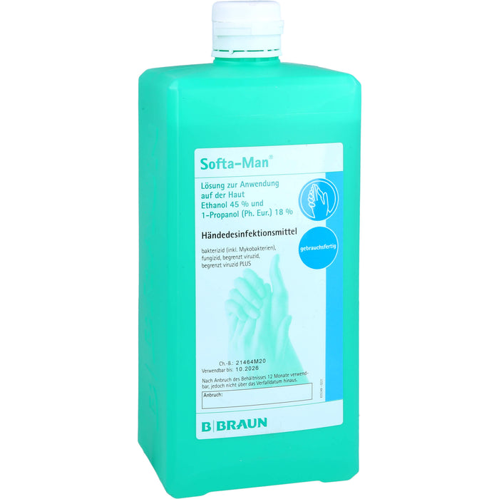 Softa-Man Lösung Händedesinfektionsmittel, 1000 ml Lösung