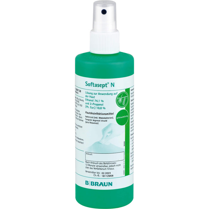 Softasept N farblos Spray Hautdesinfektionsmittel, 250 ml Lösung
