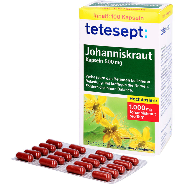 Tetesept Johanniskraut Kapseln, 100 St HKP