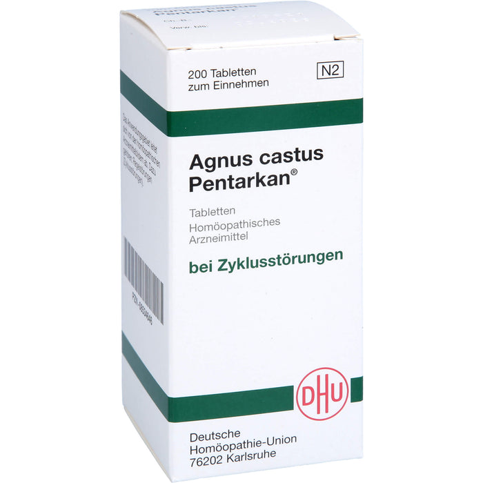 DHU Agnus castus Pentarkan Tabletten bei Zyklusstörungen, 200 St. Tabletten