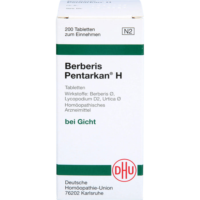 DHU Berberis Pentarkan H Tabletten, 200 St. Tabletten
