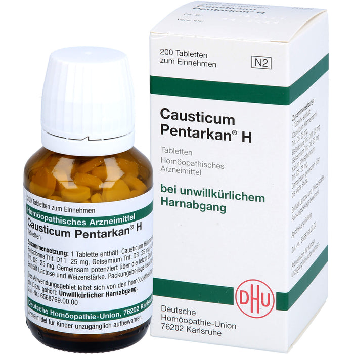 DHU Causticum Pentarkan H Tabletten bei unwillkürlichem Harnabgang, 200 St. Tabletten
