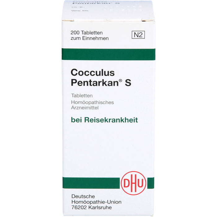 DHU Cocculus Pentarkan S Tabletten bei Reisekrankheit, 200 St. Tabletten