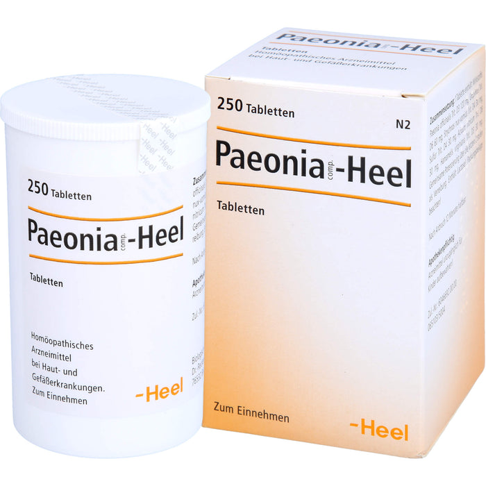 Paeonia comp. Heel Tabletten bei Haut- und Gefäßerkrankungen, 250 St. Tabletten