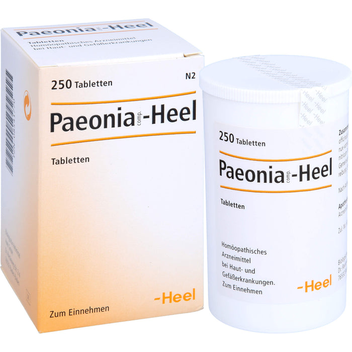 Paeonia comp. Heel Tabletten bei Haut- und Gefäßerkrankungen, 250 St. Tabletten