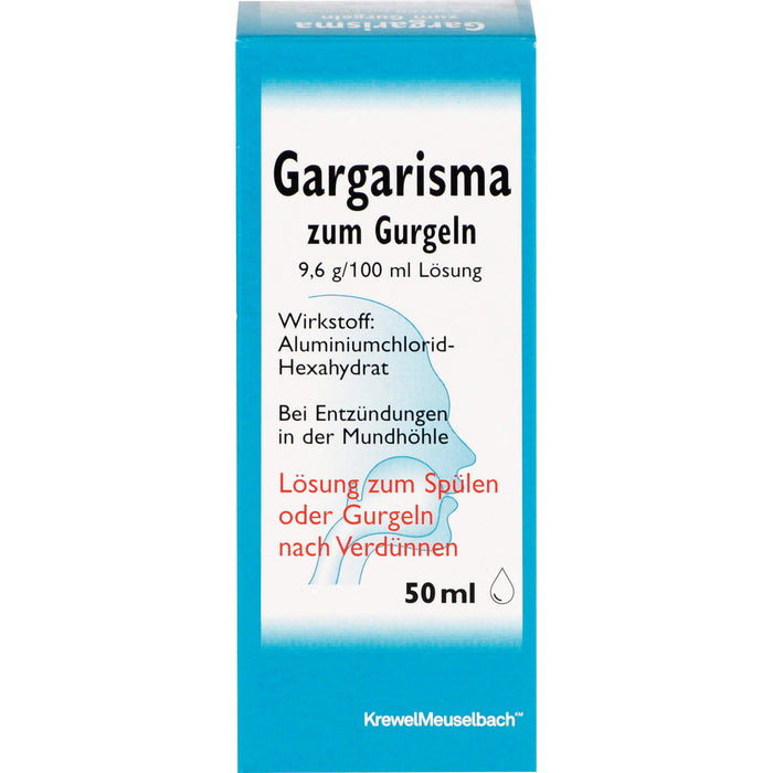 Gargarisma zum Gurgeln Lösung bei Entzündungen in der Mundhöhle, 50 ml Lösung