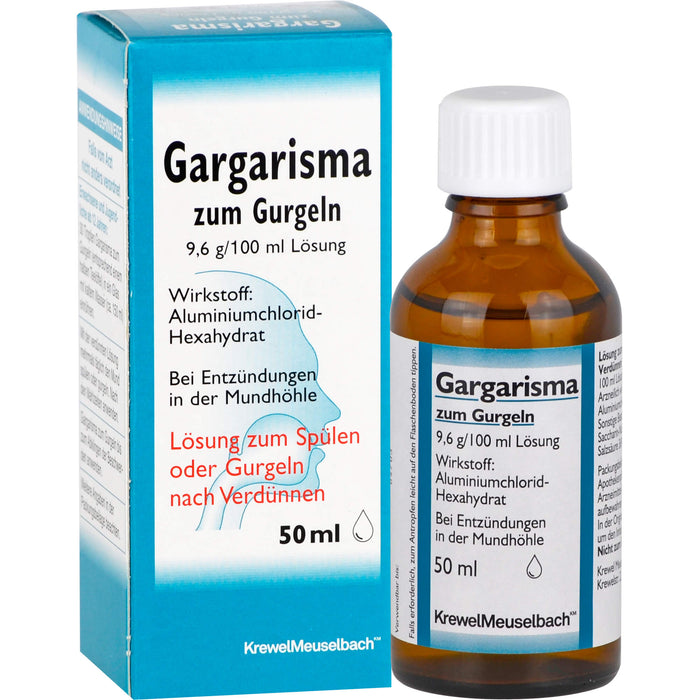 Gargarisma zum Gurgeln Lösung bei Entzündungen in der Mundhöhle, 50 ml Lösung